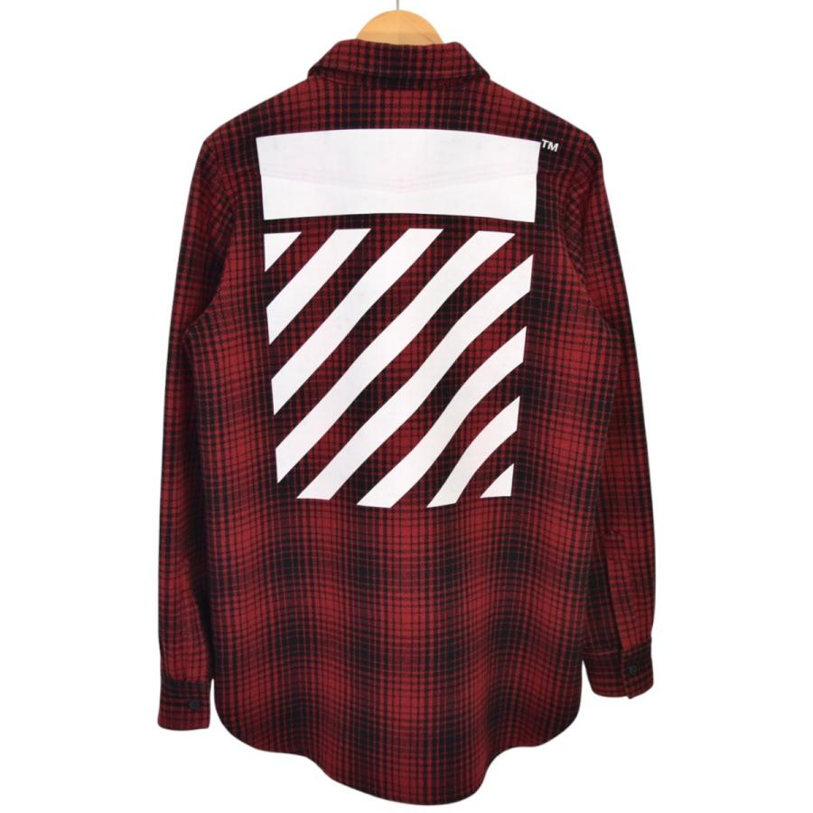 OFF-WHITE オフホワイト CHECKED FLANNEL SHIRT off white（オフホワイト） OFFWHITE TARTAN SHIRT フランネルチェック