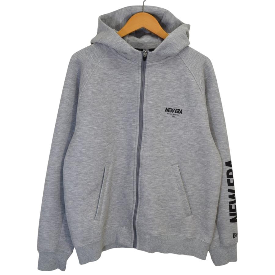 ニューエラ　グレー フード付き ジッパージャケット NEW ERA（ニューエラ） テックスウェットジップパーカー グレー サイズ