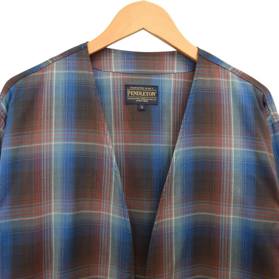 新品 定価29700円 ビームス ペンドルトン ノーカラー シャツ ジャケット PENDLETON（ペンドルトン） ペンドルトン×ビームスライツ PENDLETON