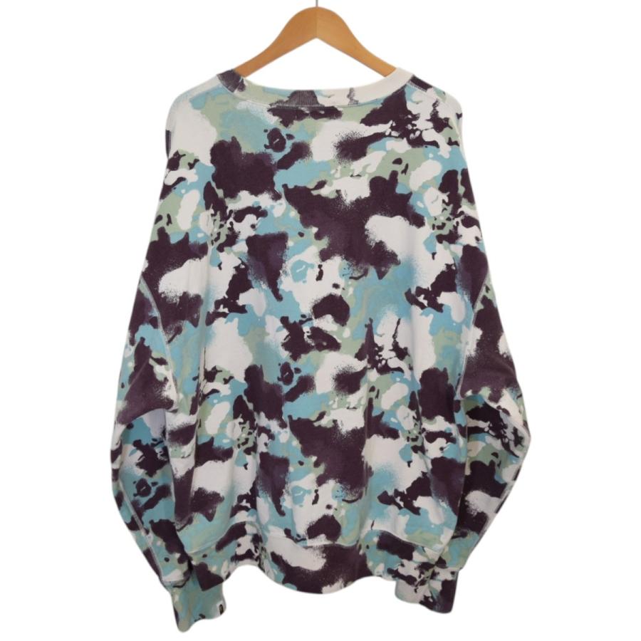 アベイシングエイプ A BATHING APE MAP CAMO CREWNECK RELAXED FIT SWEATSHIRT クルーネックスウェッの画像