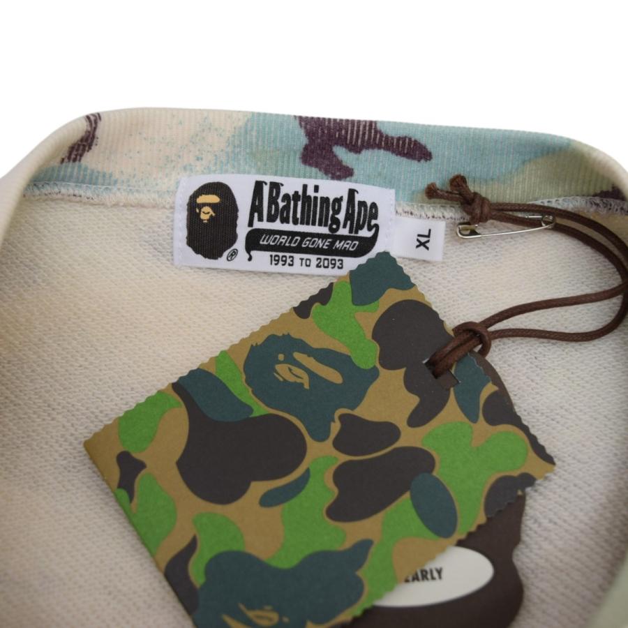アベイシングエイプ A BATHING APE MAP CAMO CREWNECK RELAXED FIT SWEATSHIRT クルーネックスウェッの画像