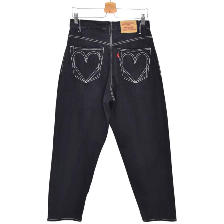 ベイシックス BASICKS バギーデニムパンツ S0-0605 ブラック サイズ：L 