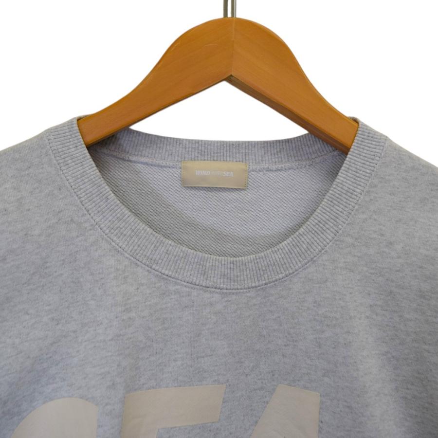 ウィンダンシー  wds-o-oss-26-q1-cs-01 ロゴプリントクルーネックスウェット メンズ M WIND AND SEA（ウィンダンシー） WIND AND SEA SEA CREW NECK BLACK