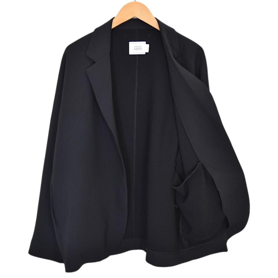 ユナイテッドアローズ＆サンズ　ダイスケオバナ　チェスターコート　ブラックＭ UNITED ARROWS（ユナイテッドアローズ） ユナイテッドアローズアンド