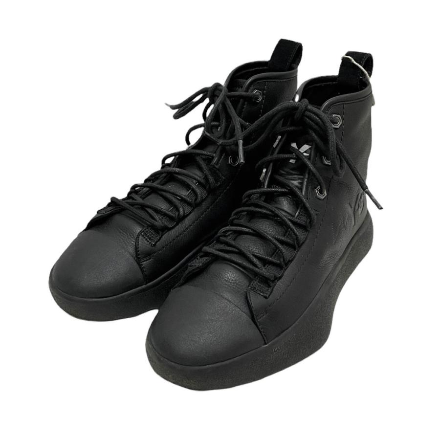 Y-3 BASYO2 ハイカットレザースニーカー BC0915 ブラック サイズ：US 9 