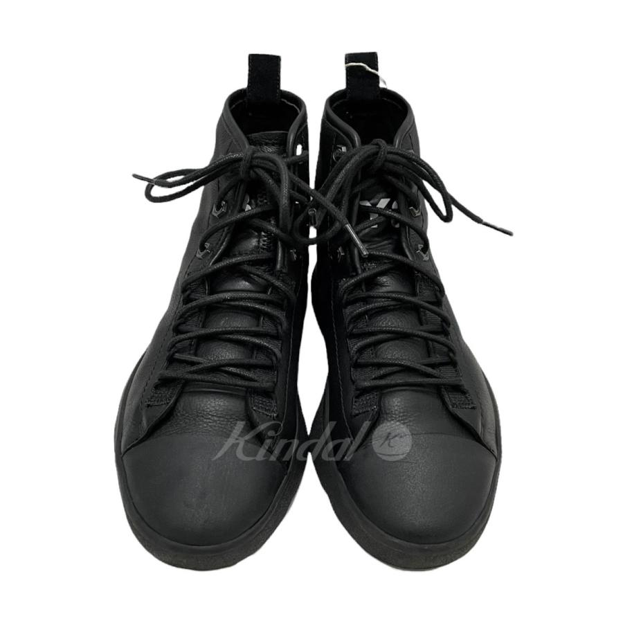 Y-3 BASYO2 ハイカットレザースニーカー BC0915 ブラック サイズ：US 9 