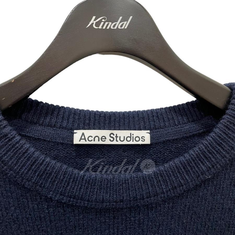 アクネストゥディオズ ACNE STUDIOS カシミヤ混ニット ネイビー サイズ  