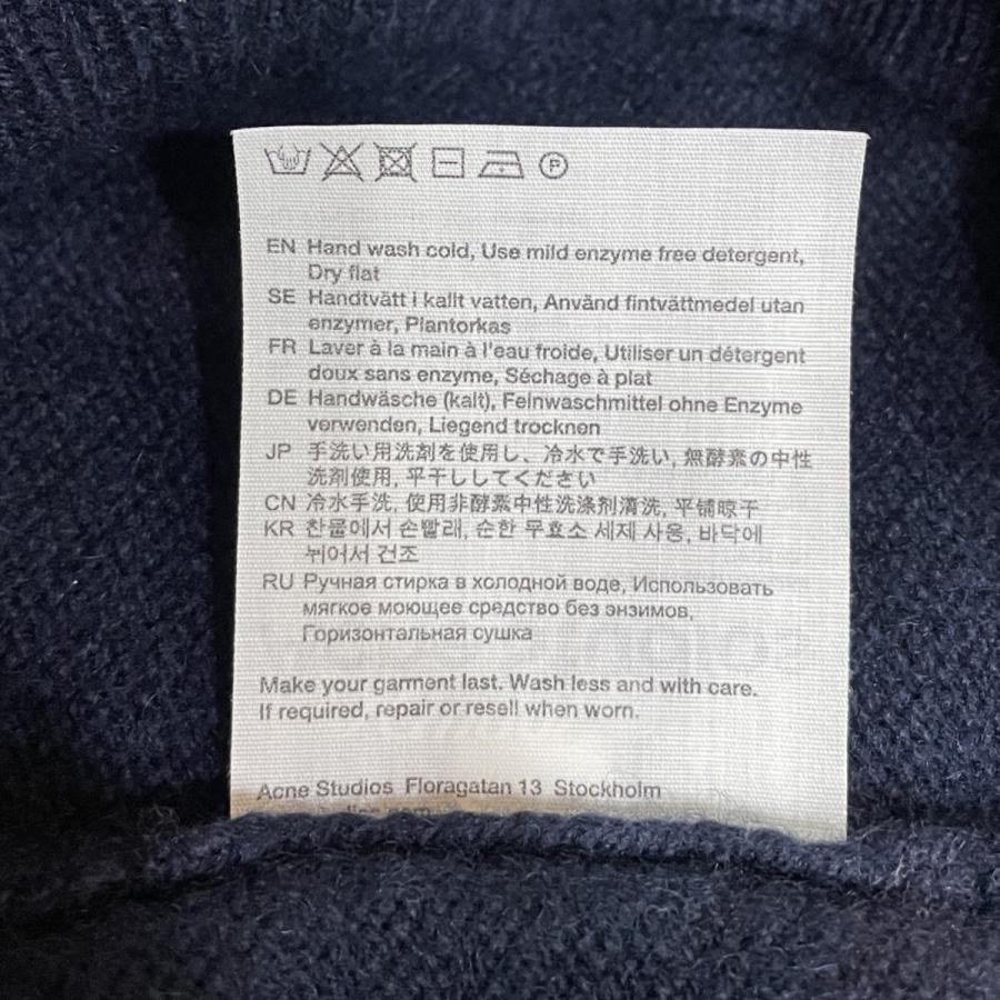 アクネストゥディオズ ACNE STUDIOS カシミヤ混ニット ネイビー サイズ 