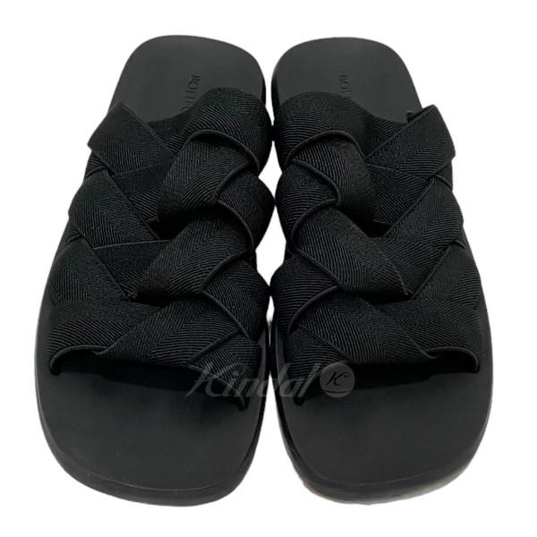 ボッテガヴェネタ BOTTEGA VENETA プラットミュールサンダル ブラック 