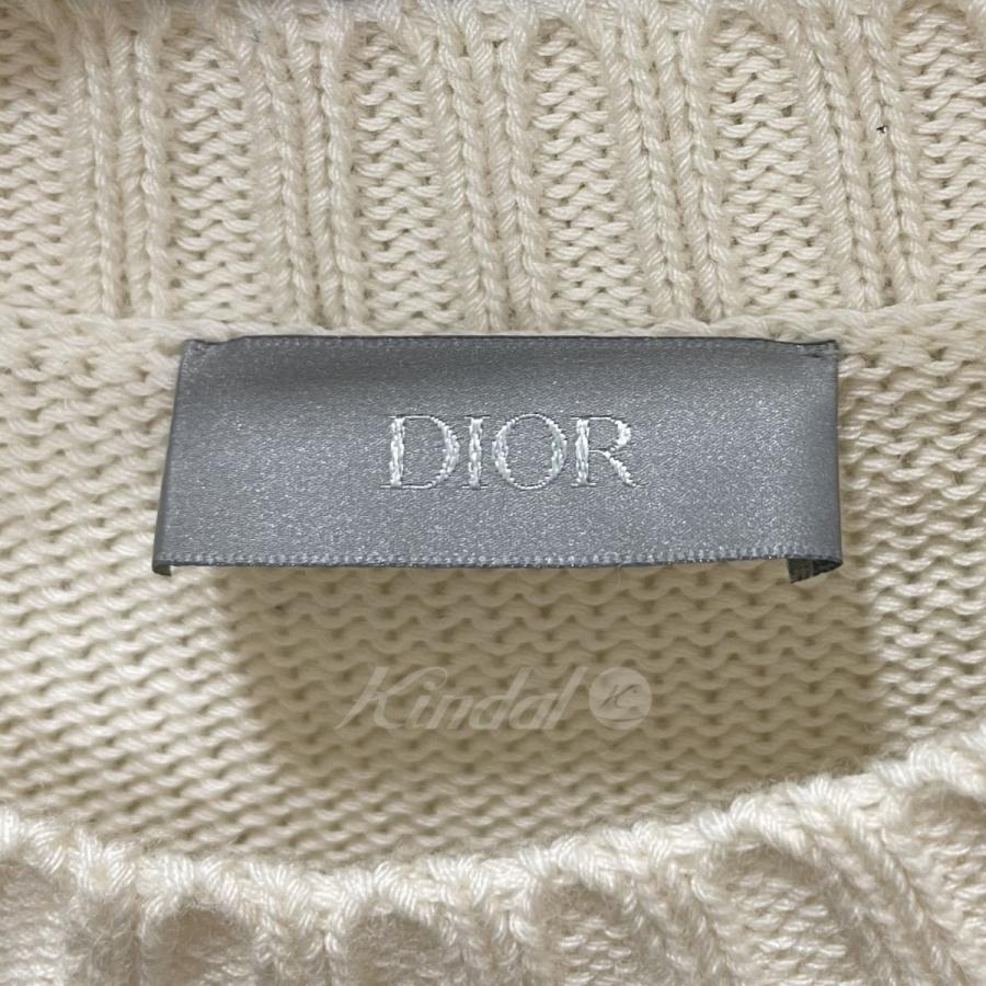 ディオール Dior x Cactus Jack　Oversize Sweater Eclu　2022AW オフホワイト サイズ：M｜kindal｜05