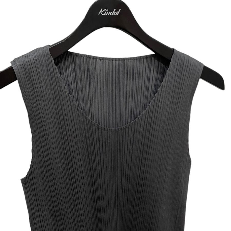 プリーツプリーズ PLEATS PLEASE プリーツノースリーブ グレー サイズ 