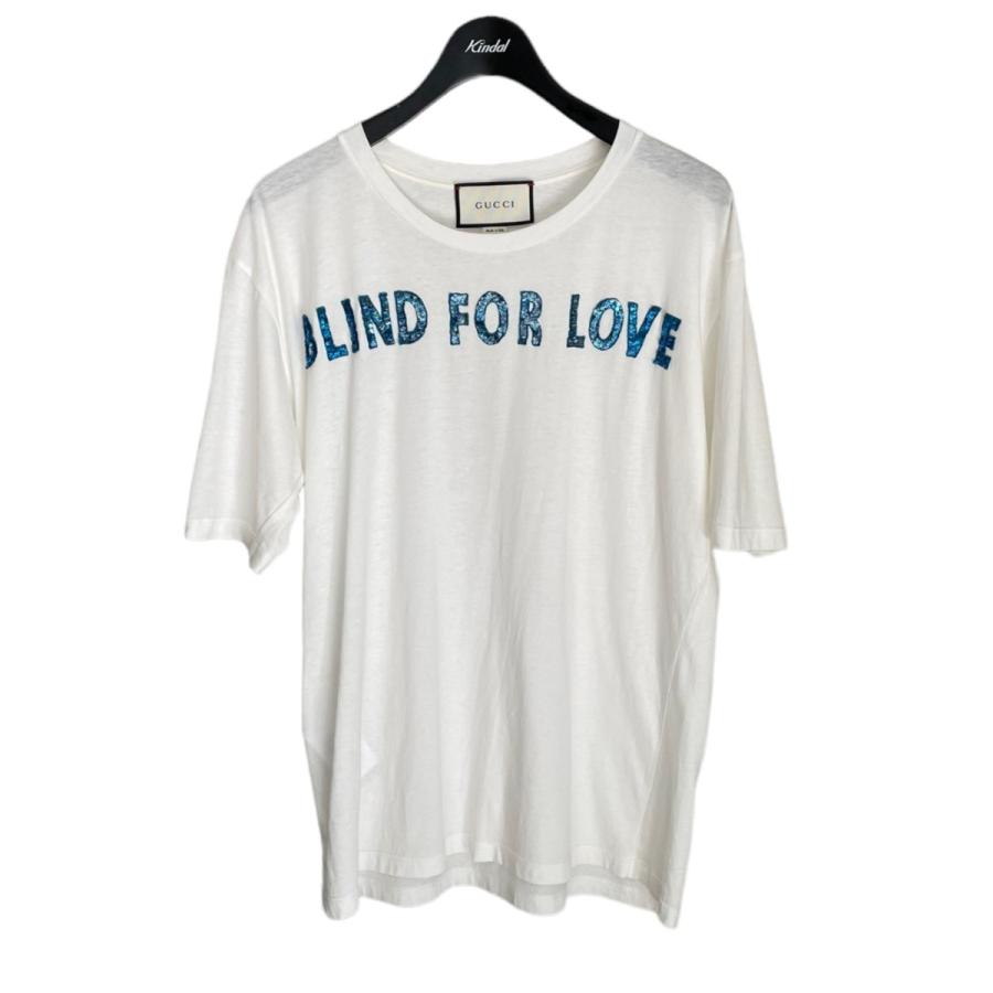 GUCCI（グッチ） GUCCI Blind For Love T スパンコールロゴT 435101 