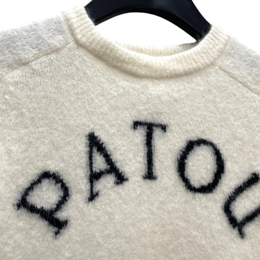patou サステナブルアルパカ混紡 パトゥジャカードトップ ブルー半袖