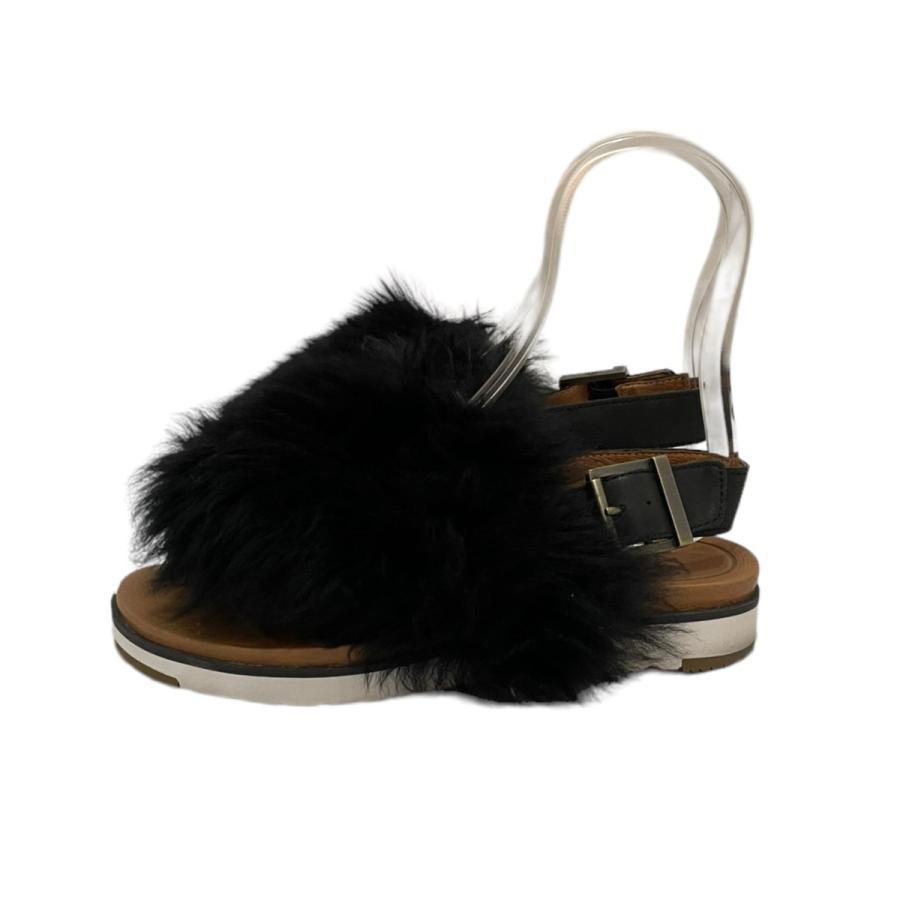 アグ UGG W HOLLY BLACK ファーサンダル ブラック サイズ：US6/23cm｜kindal｜03