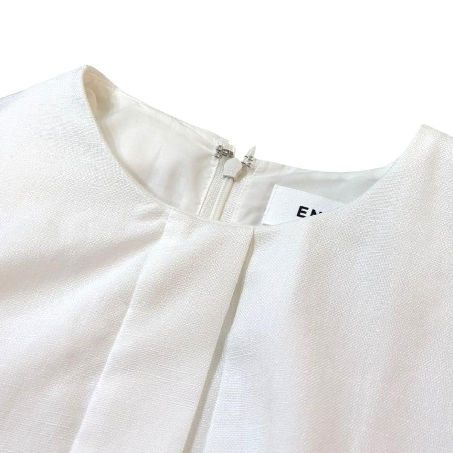 ENFOLD（エンフォルド） ノースリーブブラウス FRONT-TACK PULLOVER 