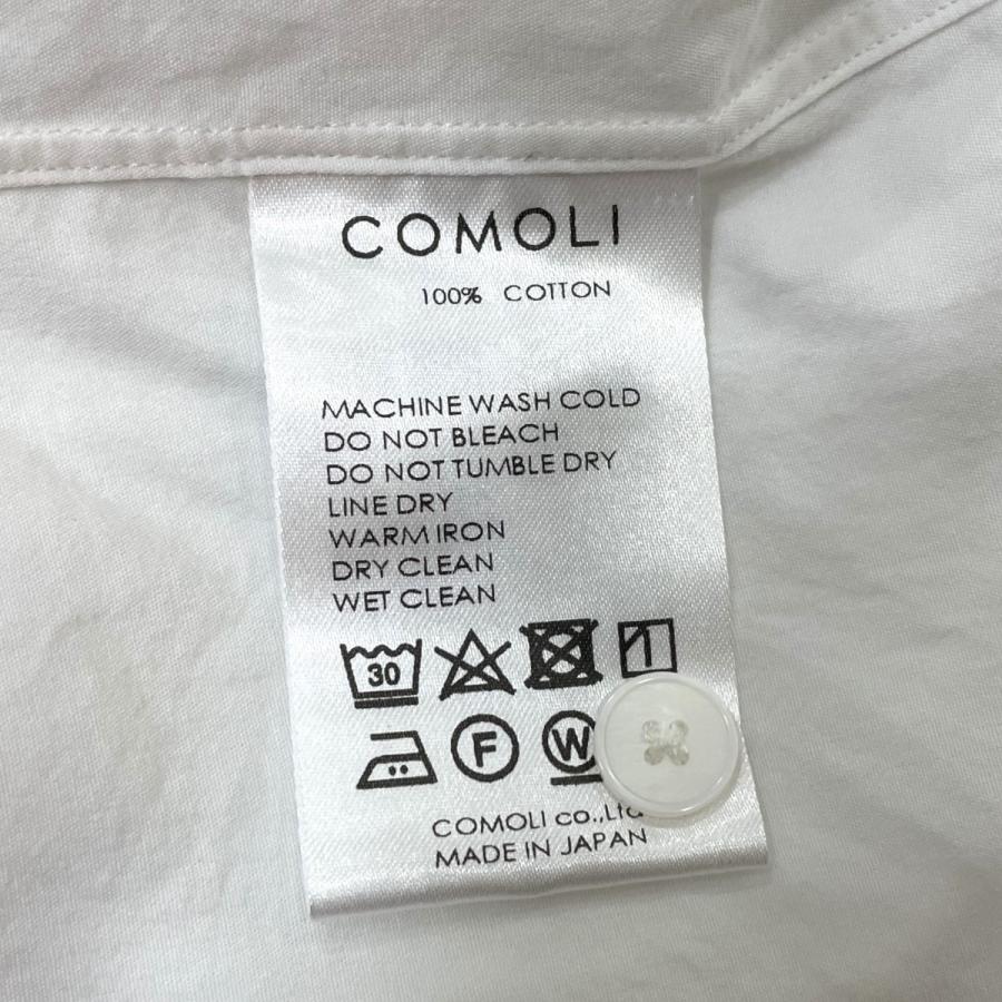 COMOLI（コモリ） バンドカラーシャツ ホワイト サイズ：2