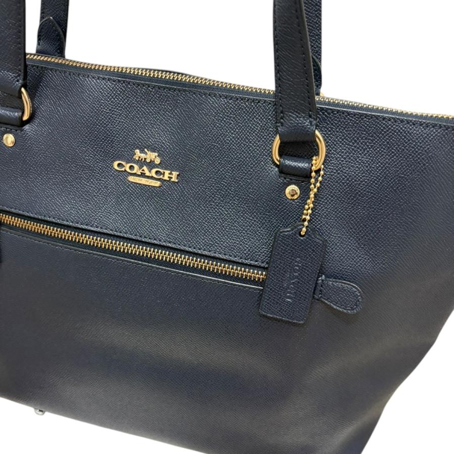 美品 コーチ トートバッグ レザー 肩掛け A4/PC可 ネイビー F79608 COACH（コーチ） トートバッグ F79608 ネイビー : カインドオルYahoo