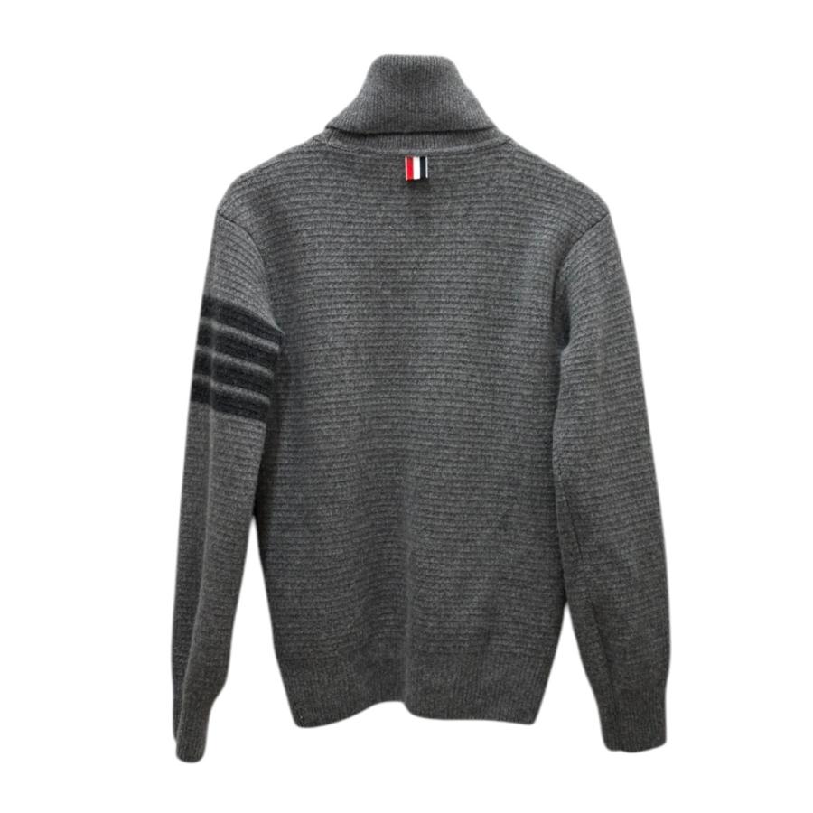 トム・ブラウン Thom Browne ウールカシミヤ4BARタートルニット FKA278A-05812035 グレー サイズ：1/ITA40/Sの画像