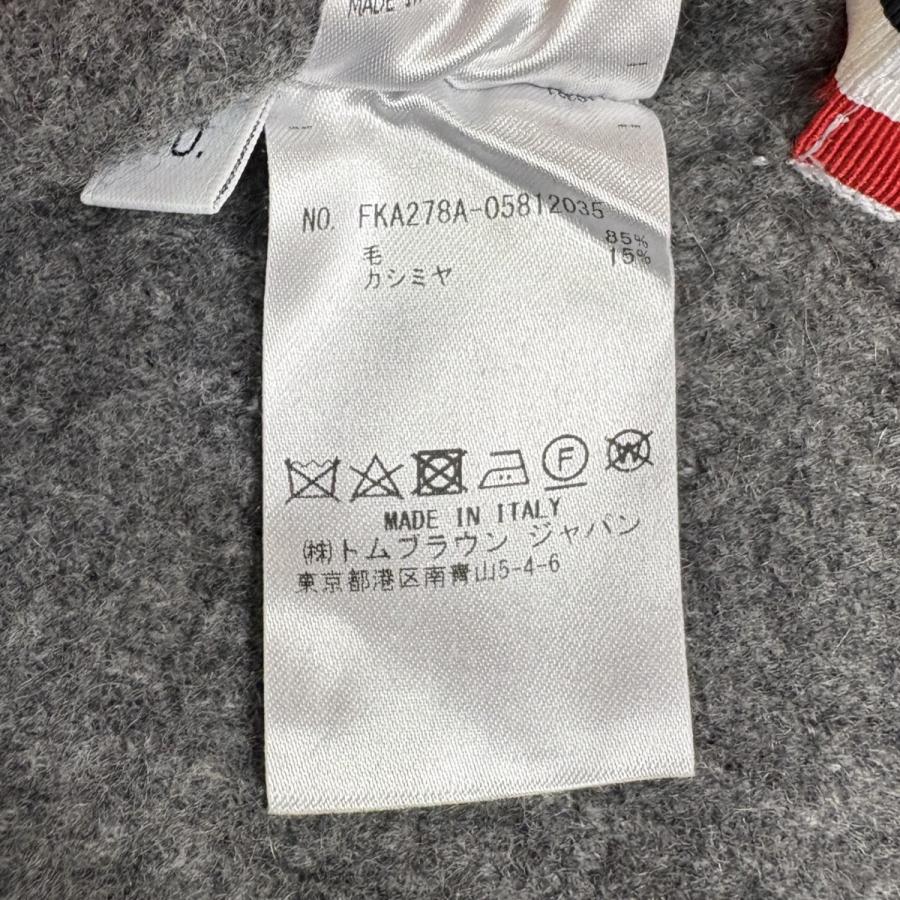 トム・ブラウン Thom Browne ウールカシミヤ4BARタートルニット FKA278A-05812035 グレー サイズ：1/ITA40/Sの画像