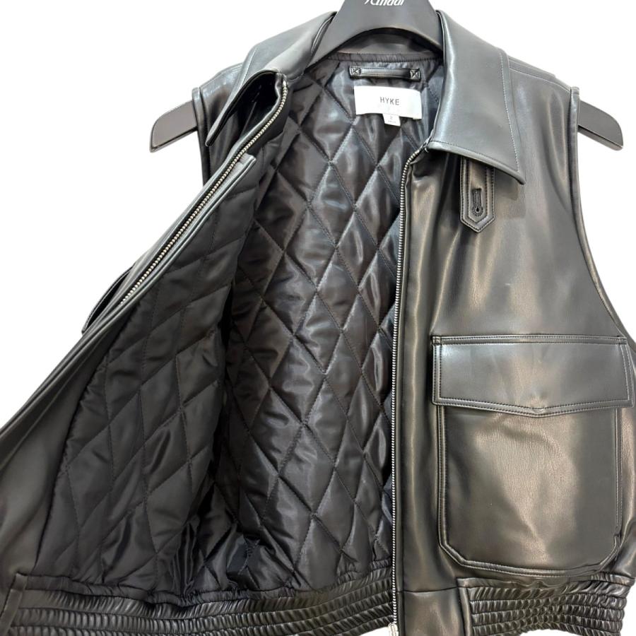 HYKE（ハイク） 【値下げ】HYKE 2024AW FAUX-LEATHER VEST 17460 