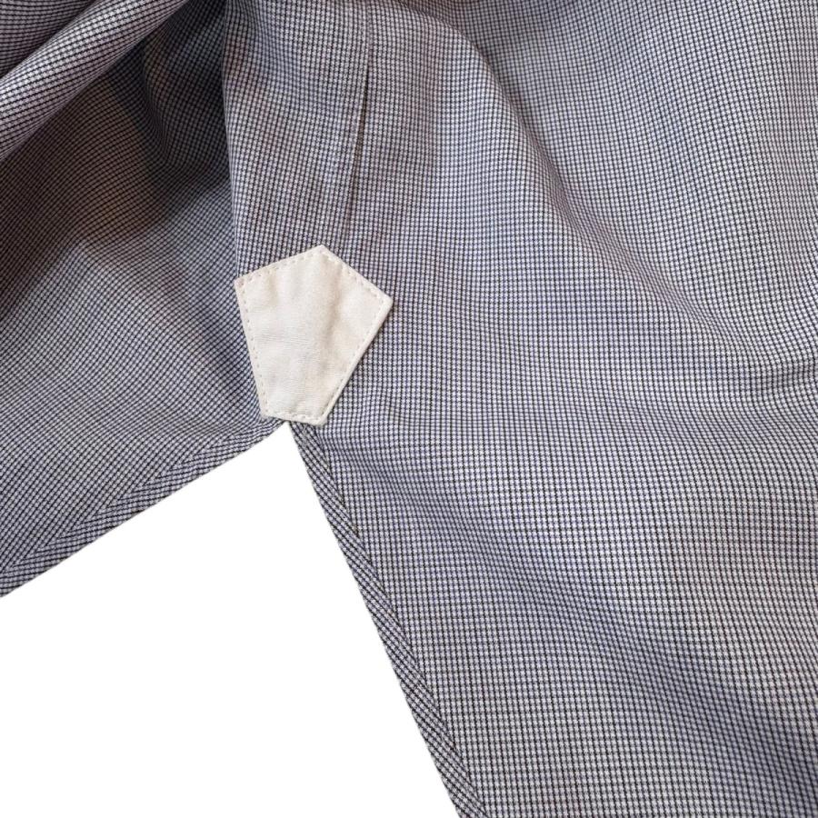 Drawer コットンチェックフリルシャツ36 DRAWER（ドゥロワー） コットンチェックスタンドフリルシャツ ブルー