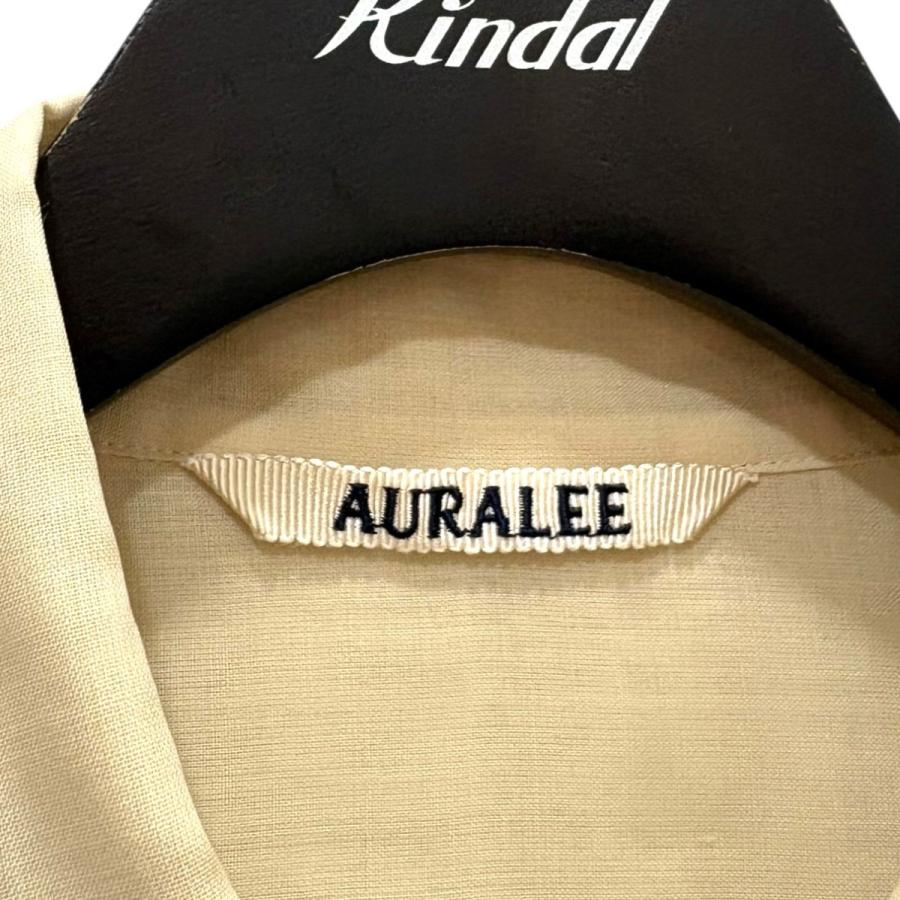 AURALEE オーラリー シアーロングシャツ ベージュ サイズ:1 AURALEE オーラリー シアーロングシャツ ベージュ サイズ:1