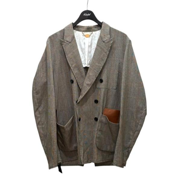 【新品】SUNSEA サンシー　ダブルジャケット SUNSEA（サンシー） チェックダブルジャケット ANCIENT CHECK DOUBLE