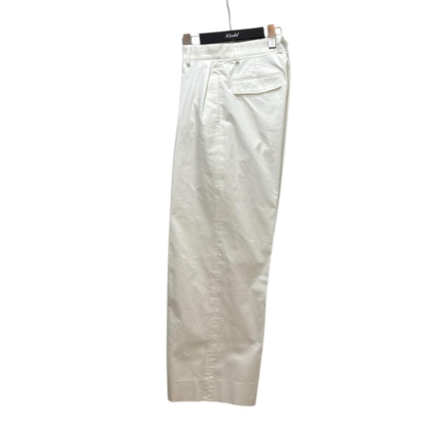 MUSE de Deuxieme Classe / 23SS/TUCK CHINO WIDE/パンツ/シミ有/34/コットン/WHT/23030520404010 MUSE de Deuxieme Classe ューズデドゥーズィエムクラス TUCK CHINO