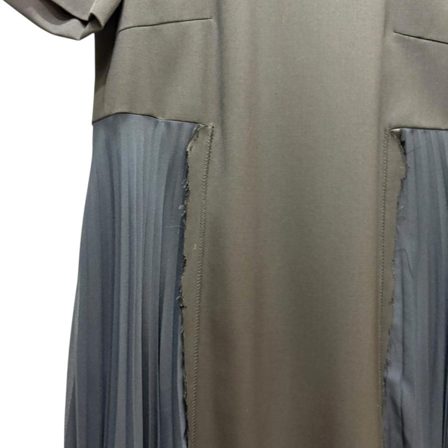 メゾンマルジェラ Maison Margiela シフォンプリーツ切替ワンピ S51CT0815 S47439 ブラックｘネイビー サイズ：36_3