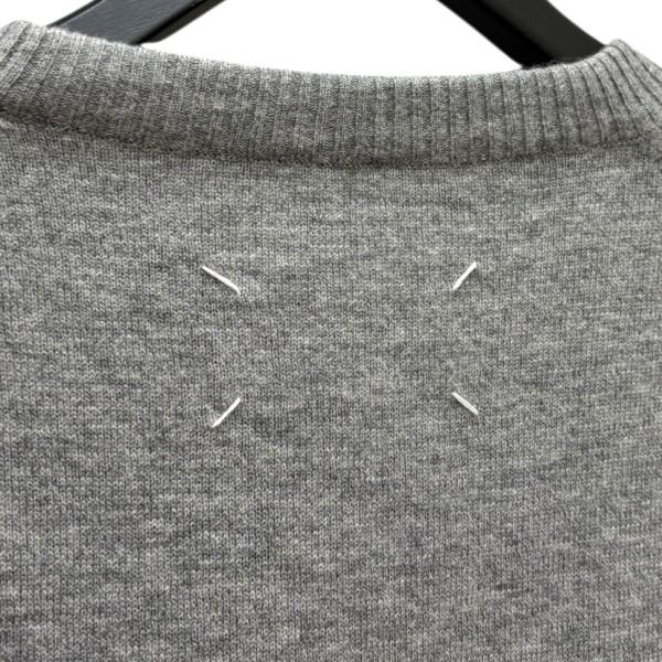 良品 MM6 エムエムシックス メゾンマルジェラ ELBOW PATCH KNIT エルボーパッチ ニット セーター サイズS ブラック レディース 古着 中古 USED MM6 - 良品 MM6 エムエムシックス メゾンマルジェラ ELBOW PATCH KNIT