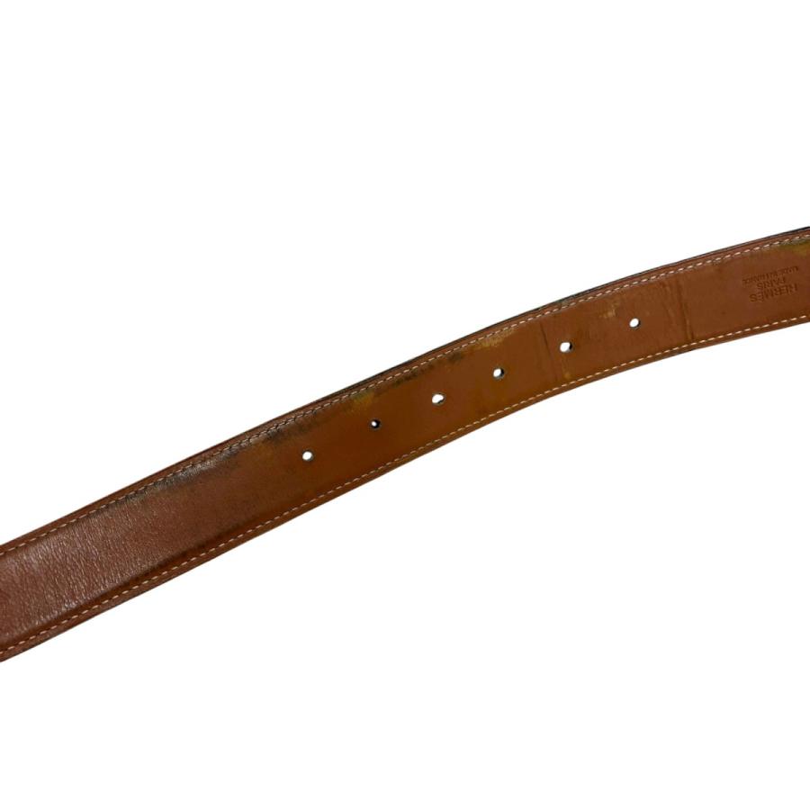 HERMES（エルメス） コンスタンスHバックルベルト ブラックxシルバー