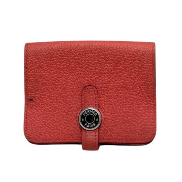 エルメス HERMES ドゴン ケース付き ピンク HERMES（エルメス） コインケース ドゴン カードケース トゴ ピンク