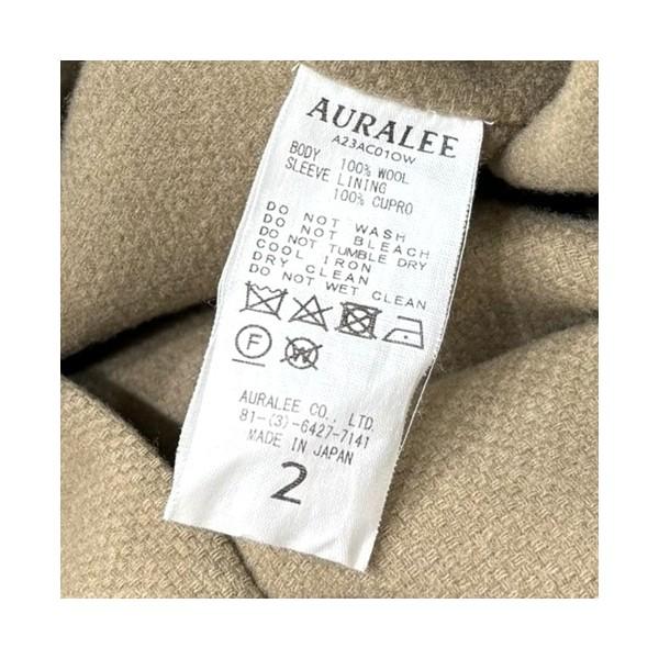 オーラリー AURALEE DOUBLE CLOTH SUPER FINE OX COAT A23AC01OW カーキの画像