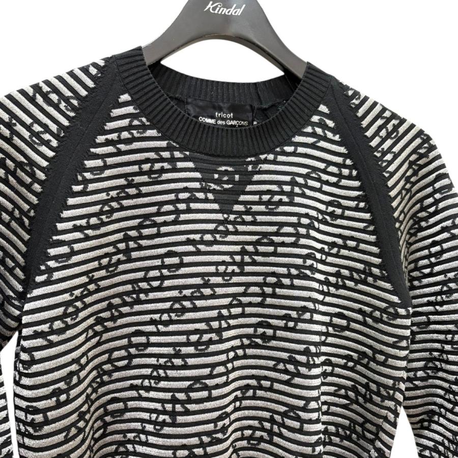 tricot COMME des GARCONS トリココムデギャルソン ロゴボーダーニット