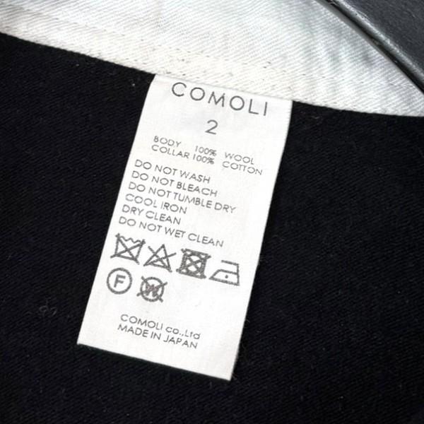 COMOLI（コモリ） ウール ラグビーシャツ W03-05012 ブラック サイズ