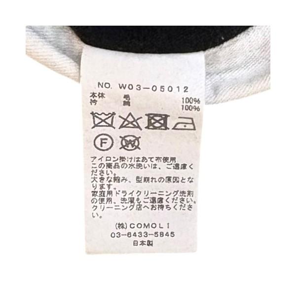 COMOLI（コモリ） ウール ラグビーシャツ W03-05012 ブラック サイズ