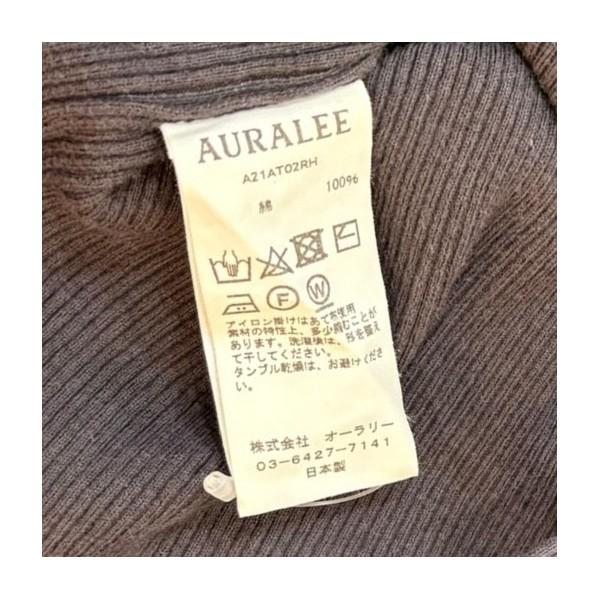 AURALEE (オーラリー) ★★ ③ A20AT02RH Ron Herman別注 GIZA RIB TURTLENECK TOP レディース ブラック 0 AURALEE（オーラリー） オーラリー×ロンハーマン AURALEE×Ron Herman