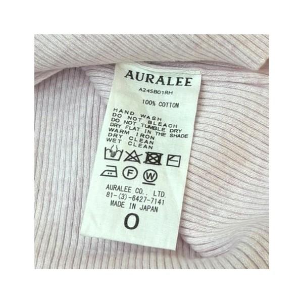 【美品】  AURALEE / オーラリー | × Ron Herman / Giza Boat Neck Pullover カットソー | 1 | スモークピンク | レディース AURALEE - 【美品】 AURALEE / オーラリー | × Ron Herman / Giza Boat