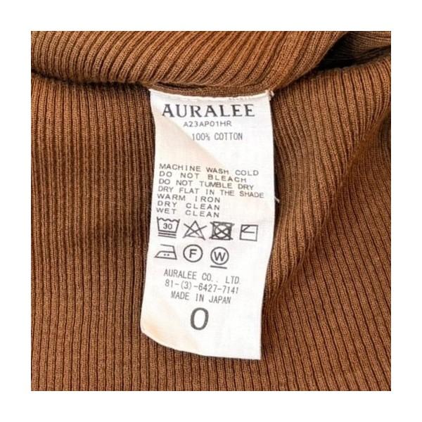 AURALEE（オーラリー） AURALEE GIZA HIGH GAUGE RIB KNIT PULLOVER