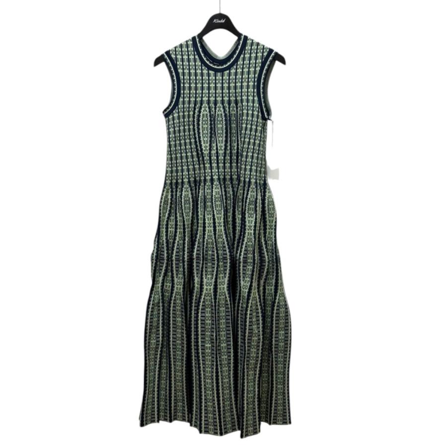 マメクロゴウチ mame kurogouchi Lantern Knitted Volume Dress MM25SS