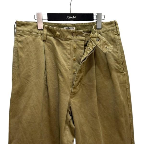 AURALEE（オーラリー） AURALEE PRODUCT DYED FINX CHINO ONE-TUCK