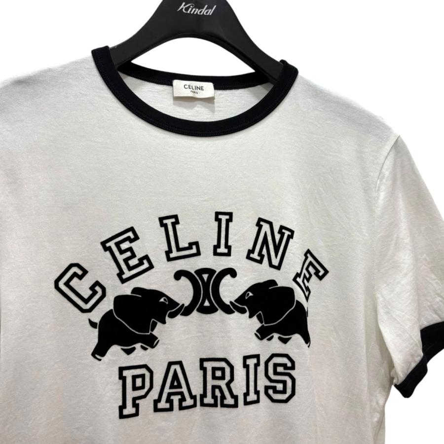 CELINE（セリーヌ） トリオンフロゴTシャツ RX0AV671Q．01OB ホワイト