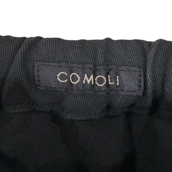 COMOLI（コモリ） 製品染 ドローストリングパンツ Y03-03005 ブラック