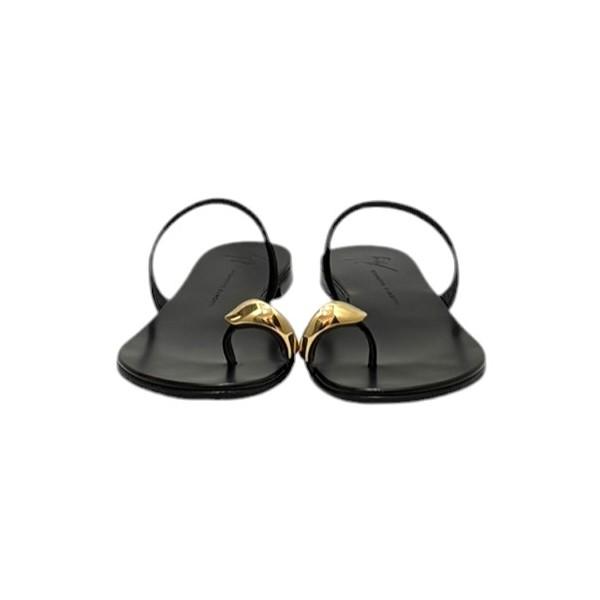 【ジュゼッペ ザノッティ】 オヤユビプレートサンダル 36 ゴールド Giuseppe Zanotti（ジュゼッペザノッティ） オヤユビプレートサンダル