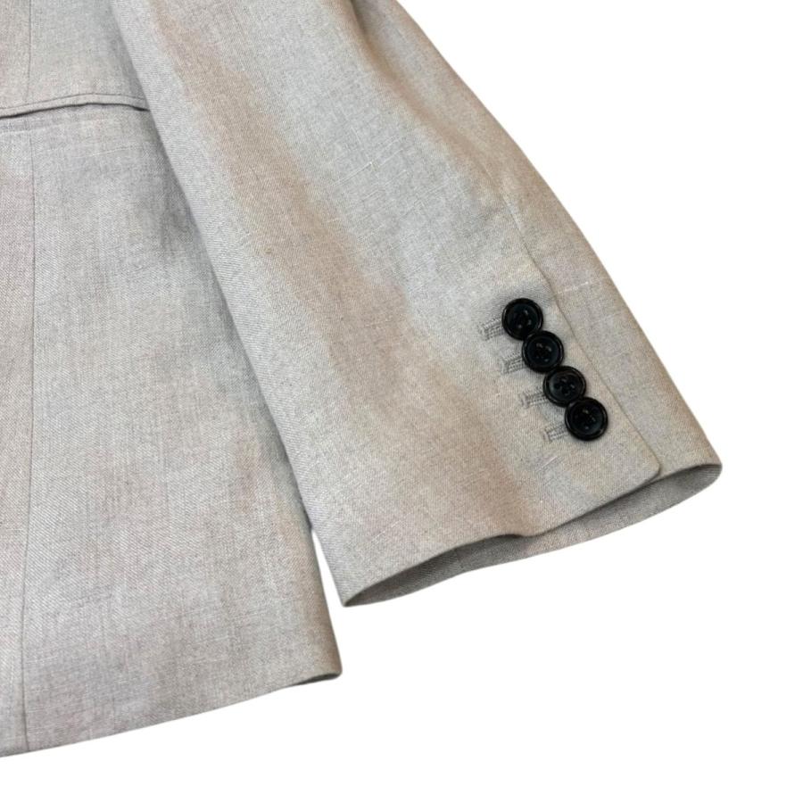 【新品タグ付】ebure リネンツイル ダブルジャケット 38 Lisiere リジエール リネンダブルジャケット Linen W Jacket
