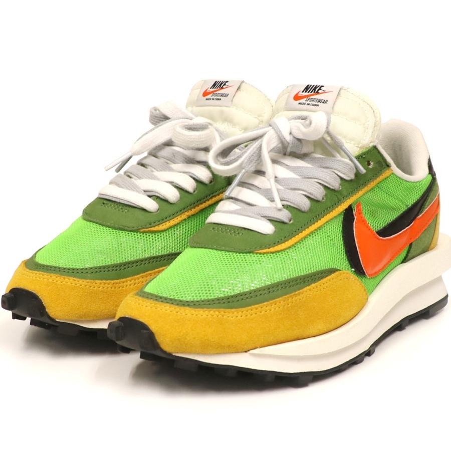 sacai×NIKE LDWAFFLE／SACAIワッフルローカットスニーカー グリーン サイズ：US9(27cm) (下北沢店) 220713｜kindal