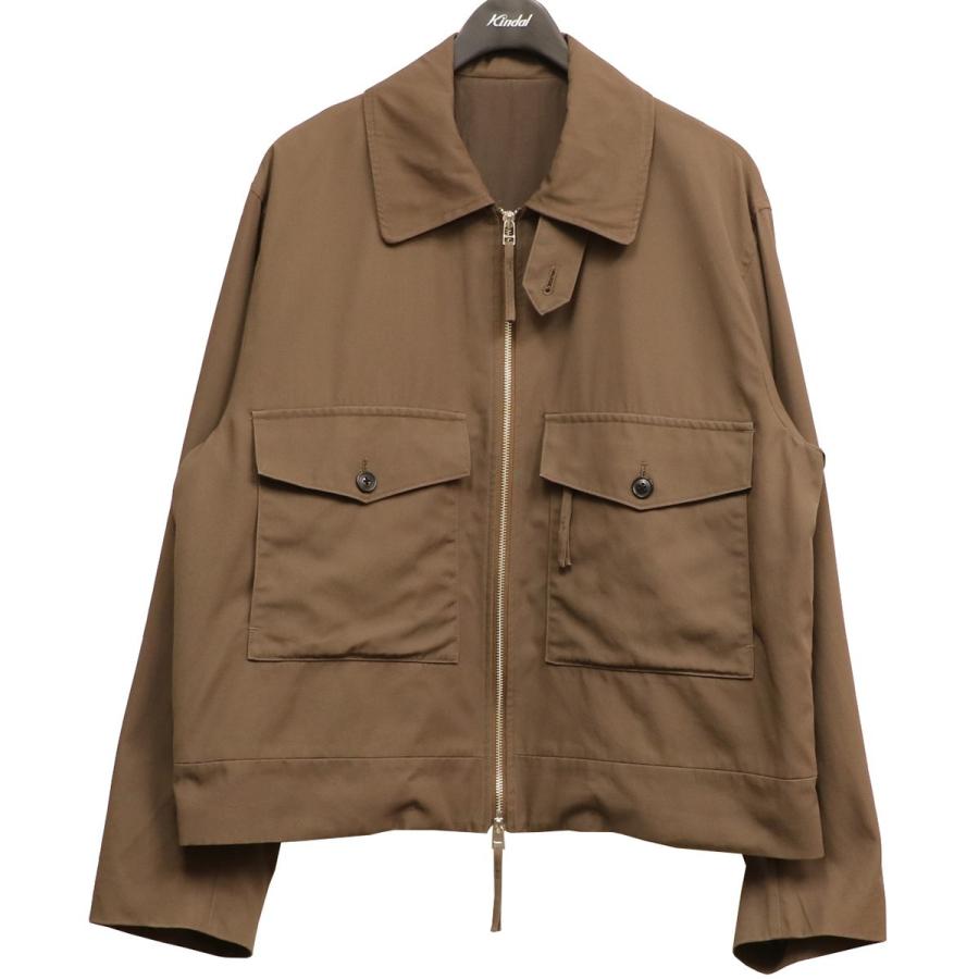 予約 ウル Mens Jk 下北沢店 サイズ 2 ブラウン Blousonジップアップシャツブルゾン Up Zip ss Uru ジャケット Dagl Tg