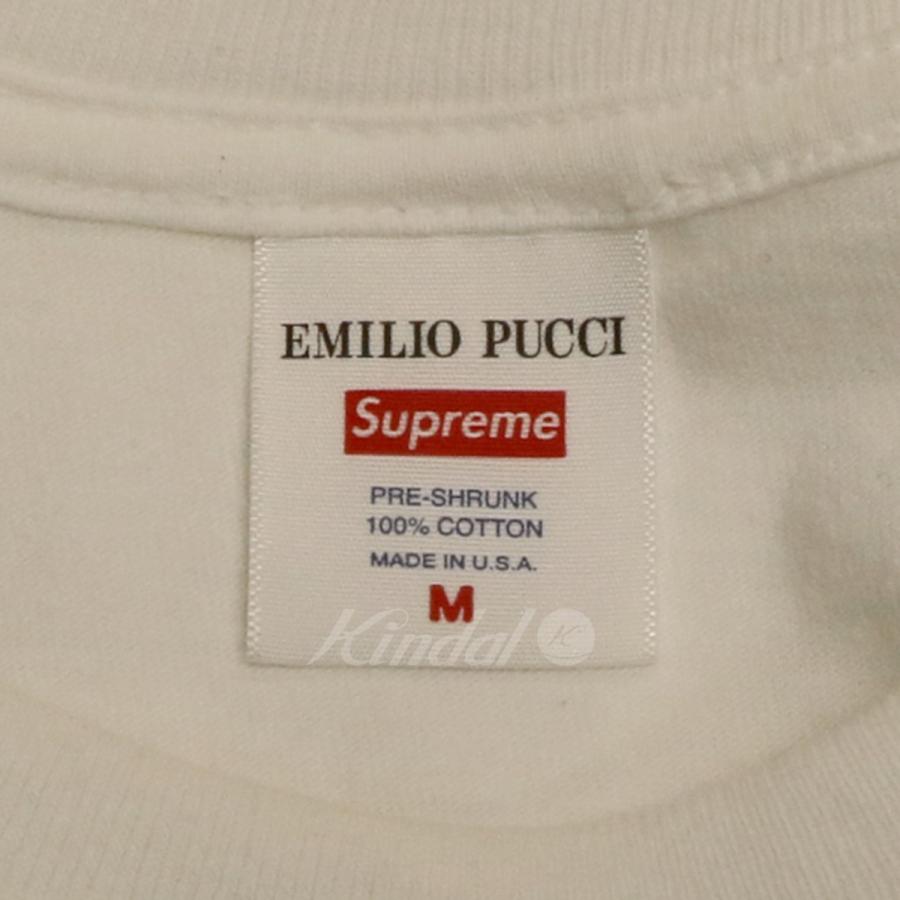 シュプリーム エミリオ プッチ Supreme x Emilio Pucci 21SS Box Logo TeeボックスロゴTシャツ ホワイト サイズ｜kindal｜05