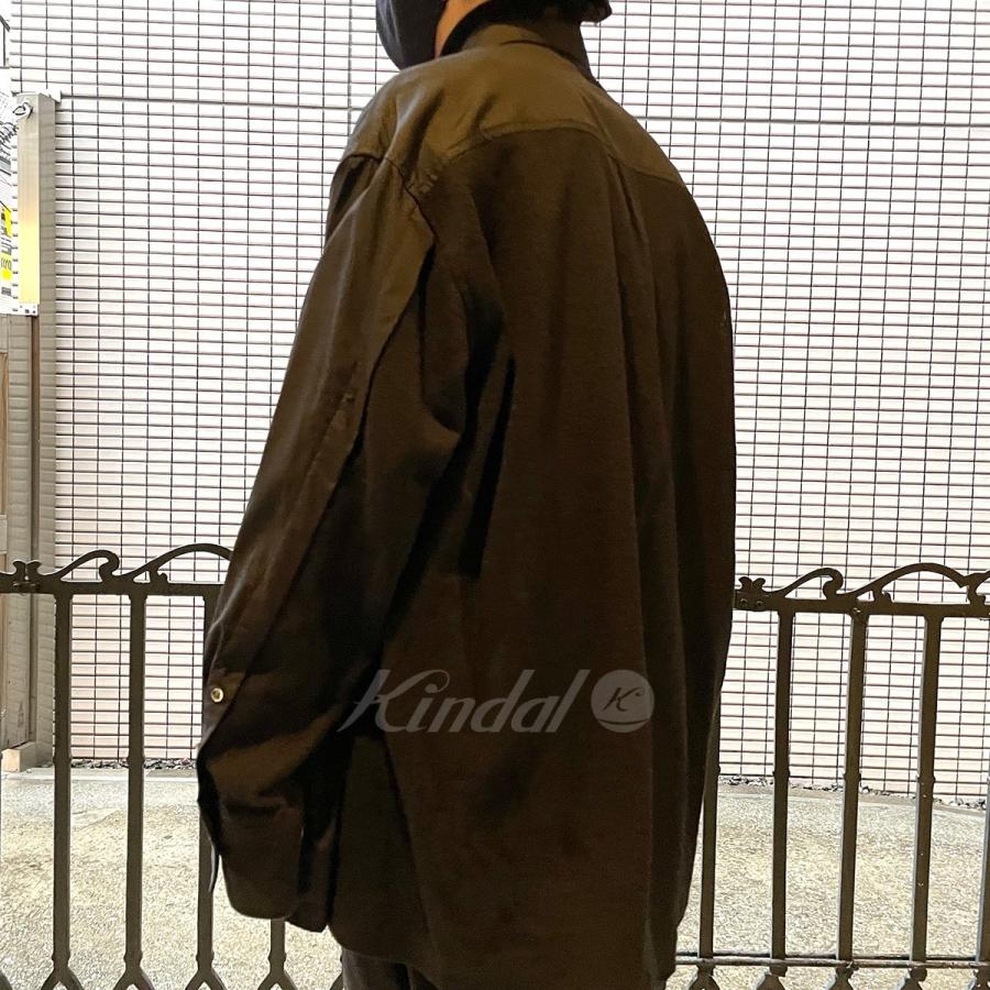 Stein 21SS Oversized Knit combination Shirtシャツニットドッキング 