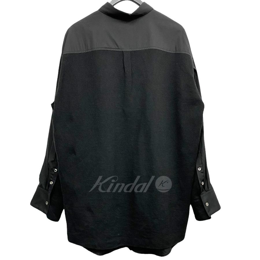 Stein 21SS Oversized Knit combination Shirtシャツニットドッキング 